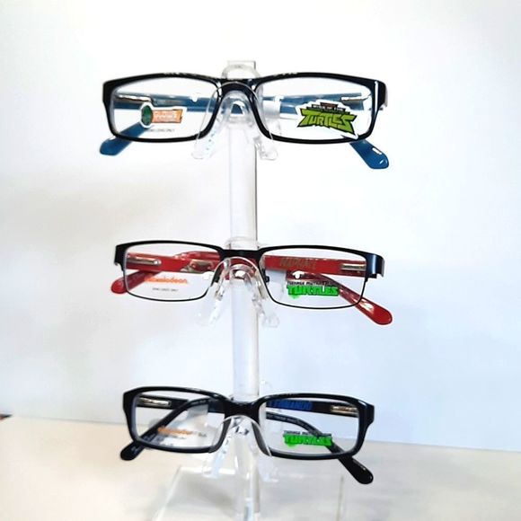 THREE PAIRS! Kid glasses Teenage Mutant Ninja Turtle Rx'able Eyeglass Frames NEW - Picture 1 of 5